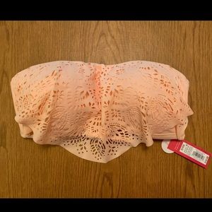 Target Xhilaration Peach Bandeau Bikini Top D/DD